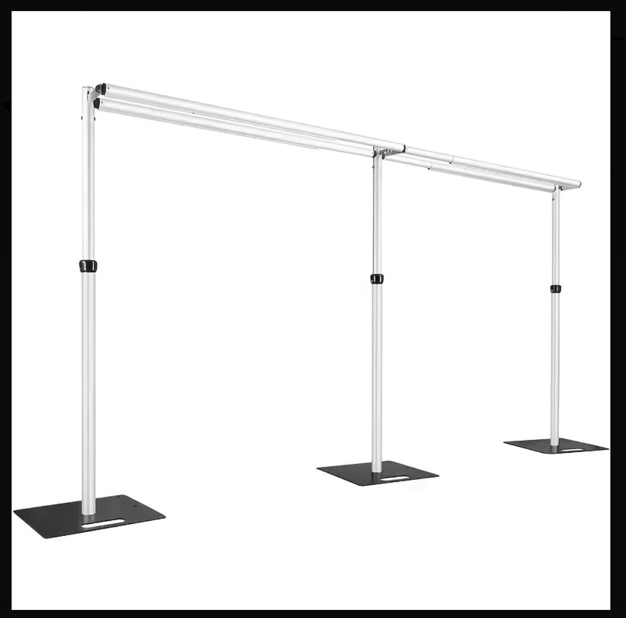 Arche double rideaux